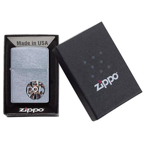 Зажигалка Zippo 207 Zippo Button Logo (29872) фото 4