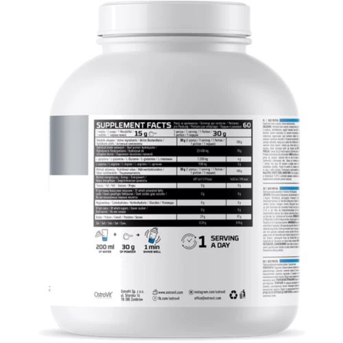 Протеин OstroVit Beef Protein 1800 g / 60 servings / strawberry: Вид Говяжие