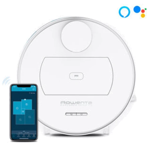Робот уборщик Rowenta X-Plorer Series 75 Total Care RR7687WH: Дополнительно Для маленькой квартиры, Для больших помещений, Циклонная система фильтрации, Виртуальная стена, Прог