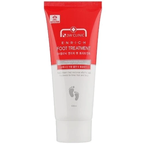 3W Clinic Enrich Foot Treatment Восстанавливающий крем для уставших ног 100 ml: Назначение Увлажнение, Восстановление, Питание