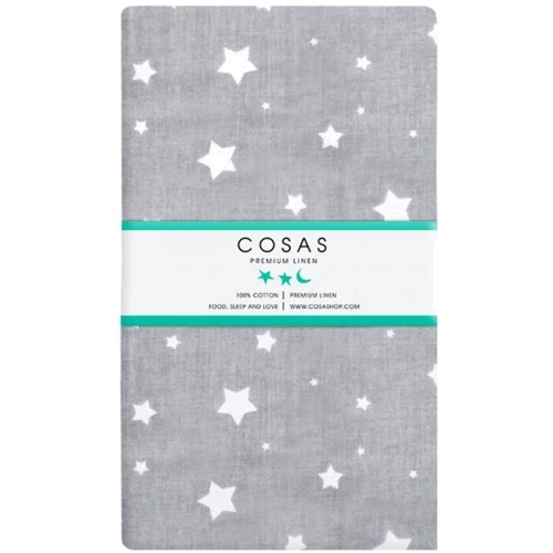 Набор простыней Cosas Beige/Starfall grey 120x60 см (4822052056608)