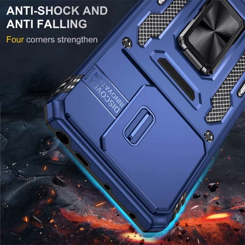 Чехол для телефонов Mobile Case Camshield Army Ring Navy for Xiaomi Poco X6 / Note 13 Pro 5G: Пленка в комплекте нет