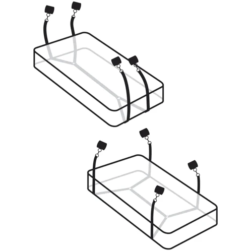 Фиксаторы с манжетами на кровать Pipedream Wraparound Mattress Restraints