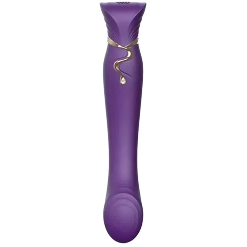 Премиальный вибратор для точки G с функцией нагрева ZALO Queen G-Spot Pulse Wave Vibe (фиолетовый)