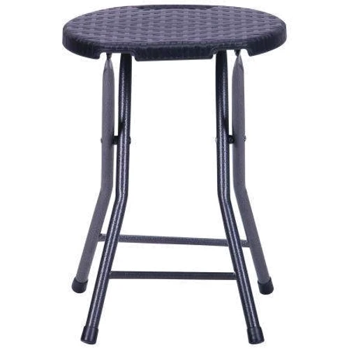 Табурет складаний AMF Сеат YC-035 пластик Rattan Black (514748): Матеріал покриття пластик