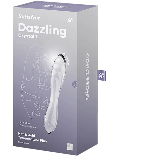 Скляний дилдо Satisfyer Dazzling Crystal 1 (Transparent)