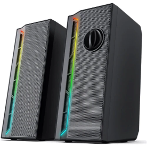 Акустична система Redragon Calliope GS580 LED USB Black (71791): Вихідна потужність колонок 2x12 Вт