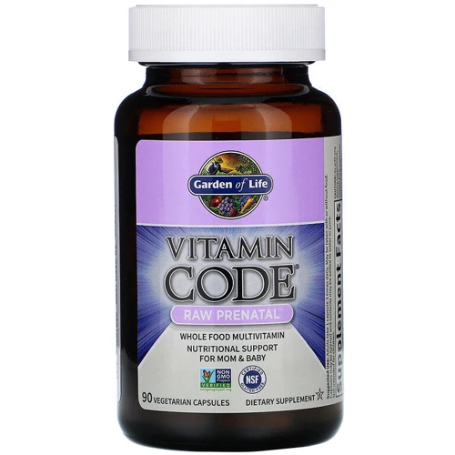Вітаміни для вагітних Garden of Life Vitamin Code, RAW Prenatal, 90 Vegetarian Capsules (GOL-11392): Форма випуску капсули