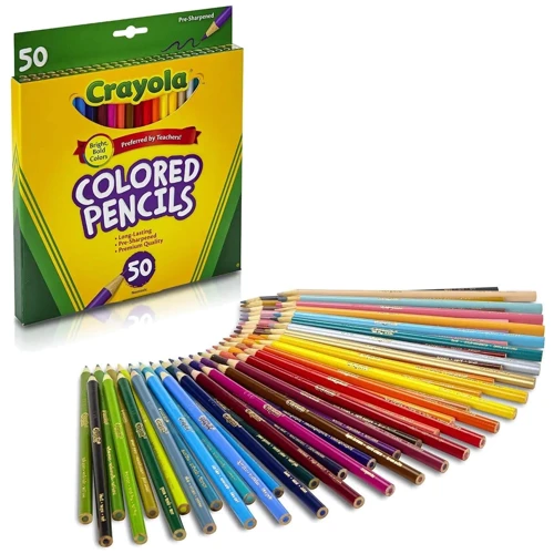 CRAYOLA набір кольорових олівців, 50 шт (68-4050): Тип кольорові