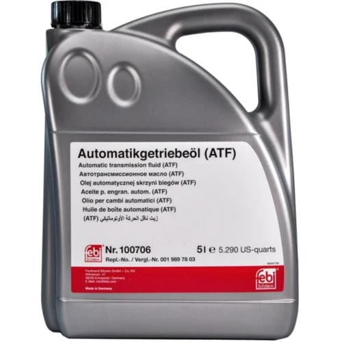 Трансмиссионное масло Febi 100706 ATF 5L
