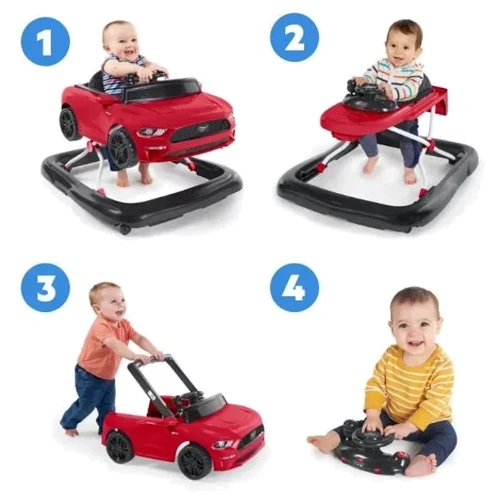 Игрушка-ходунки 4 в 1 Bright Starts Ford Ways to Play Walker Mustang (11632): Цвет красный