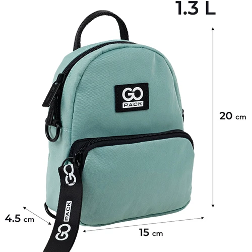 Мини рюкзак-сумка GoPack Education Teens 181XXS-2 мятный (GO24-181XXS-2) фото 11