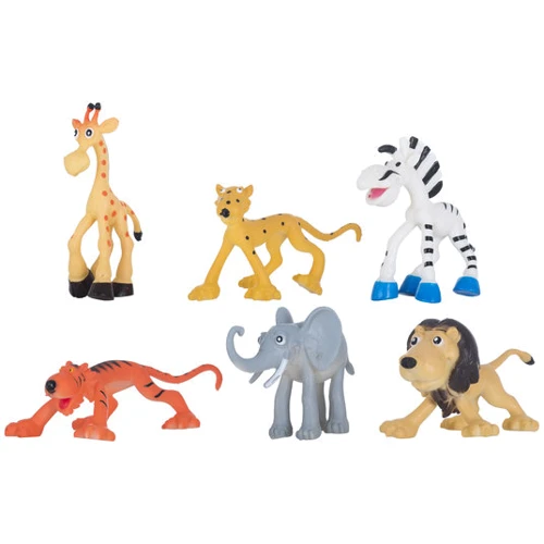 Набор игровых фигурок DINGUA Зверюшки Африки, 6 шт (в коробке) (D0100)