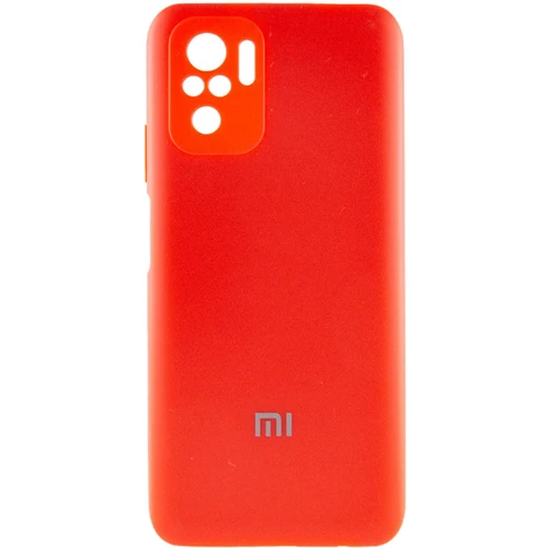 Чехол для телефонов Mobile Case Silicone Cover Shield Camera Red for Xiaomi Redmi Note 10 / Note 10s