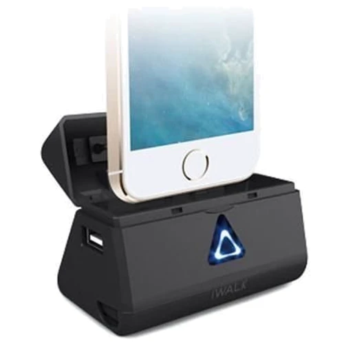 Зовнішній акумулятор iWALK Power Bank Link 5200mA Lightning Docking Black: Вихідна напруга, В 5