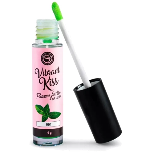 Блеск для губ с эффектом вибрации Secret Play - LIP GLOSS Vibrant Kiss Mint, 6 грамм: Тип Блеск для губ