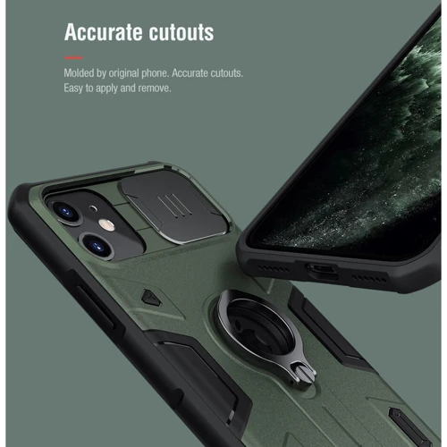Чехол для iPhone Nillkin CamShield Armor Green for iPhone 11: Тип чехла накладка на заднюю часть