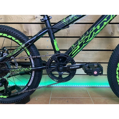 Спортивний велосипед Corso Crank 20'' салатовий (CR-20608): Гальма дисковые механические