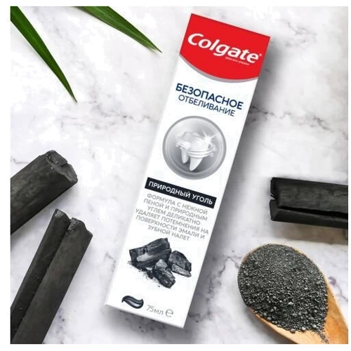 Colgate Зубная паста Безопасное отбеливание Природный уголь 75 мл: Страна производитель Польша