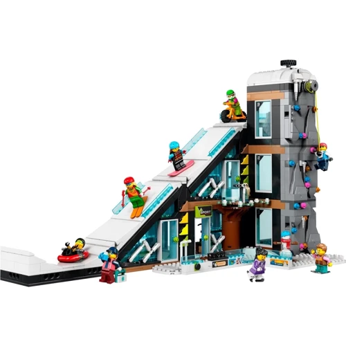 Конструктор LEGO City Горнолыжный и скалолазный центр (60366): Количество деталей, шт. 1045