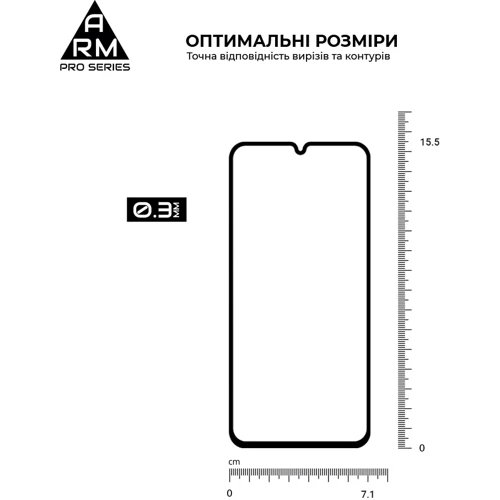 Аксессуар для смартфона ArmorStandart Tempered Glass Pro Black for Samsung A256 Galaxy A25 5G (ARM72435): Материал стекло