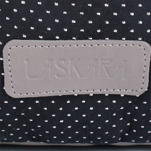 Женская сумка-мешок Laskara серая (LK-DD221-grey-black): Тип ручки Короткая ручка, Плечевой ремень, Со съемным ремнем