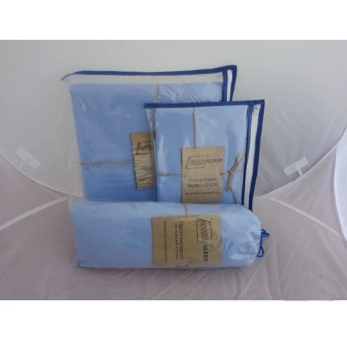 Підодіяльник блакитний з ранфорса SoundSleep 143blue 200х220см (92256651): Тип підодіяльник
