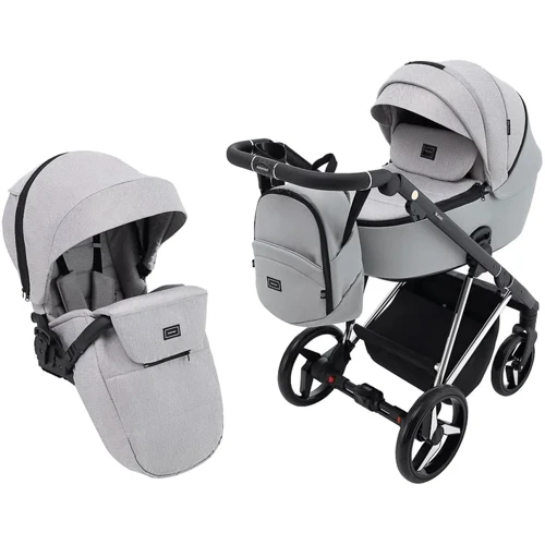 Коляска 2 в 1 Adamex Blanc Special Edidion PS-586 серый (680862)