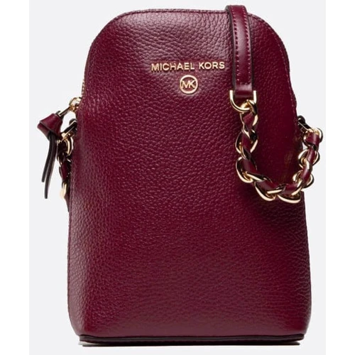Женская сумка-кошелек Michael Kors Jet Set Charm Sm Ns Chn Phn Xbody бордовая (32T0GT9C1L950)