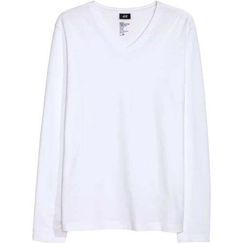 Лонгслів H & M 2336726 XL білий