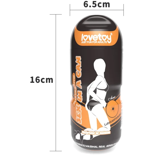 Мастурбатор с вибрацией LoveToy Sex In A Can Anus Lotus Tunnel Vibrating