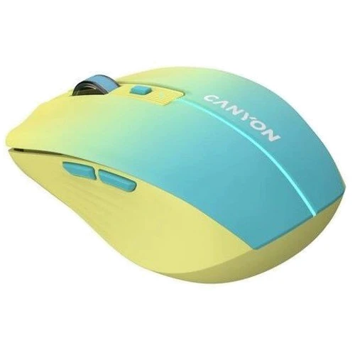 Мышь Canyon MW-44 LED Rechargeable Wireless/Bluetooth Yellow Blue (CNS-CMSW44UA): Тип сенсора оптический