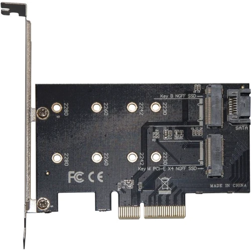 Frime PCI-E x4 to M.2 (B&M Key) NGFF (ECF-PCIEtoSSD001.LP)