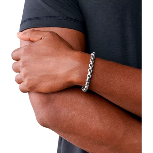 Чоловічий браслет Armani Exchange сріблястий (AXG0045040) фото 1