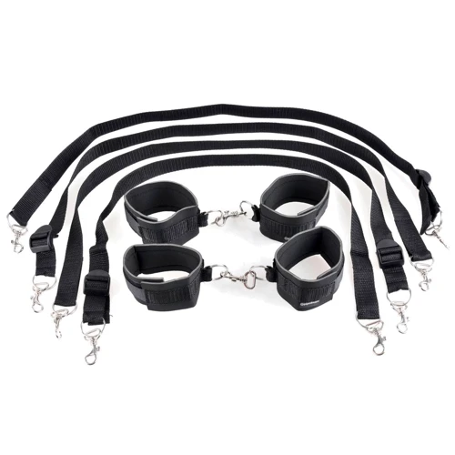 Бондажный набор Pipedream Fetish Fantasy Series Cuff & Tether Set Black