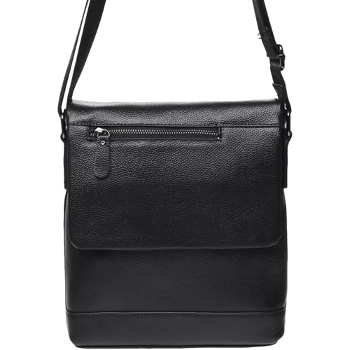 Мужская сумка планшет Borsa Leather черная (K18146-black)