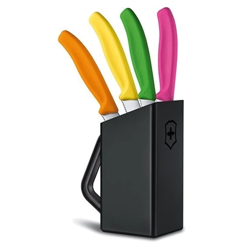 Набор кухонных ножей Victorinox SwissClassic Steak And Pizza Block 5 пр. (6.7126.4): Наименование Набор ножей для стейка