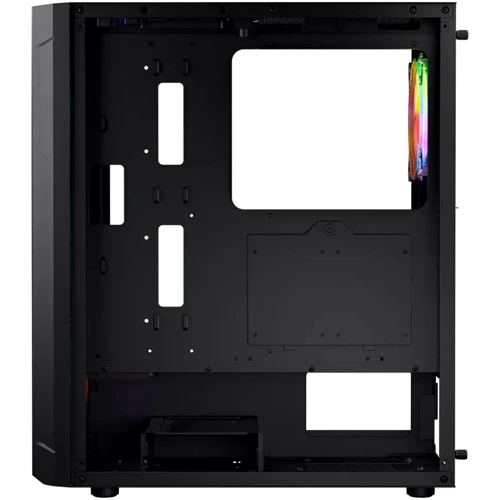 Корпус Logic concept ARAMIS MESH+GLASS ARGB fans 4x120mm BLACK (AT-ARAMIS-10-0000000-0002): Материал передней панели пластик и металл