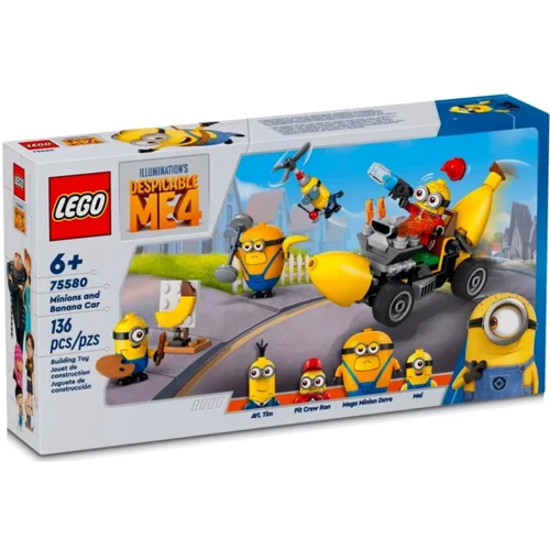 Конструктор LEGO Minions Миньоны и бананомобиль (75580)