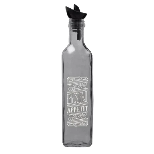 Пляшка для олії HEREVIN Transparent Grey White Bon Appetit 0.5 л (151431-146)
