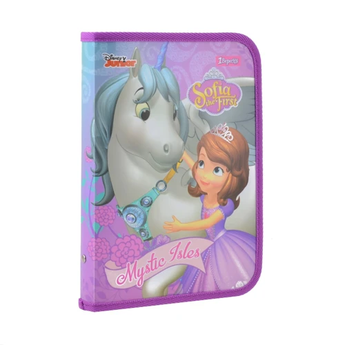 Папка для тетрадей пластиковая на молнии В5, 1 Вересня Sofia The First (491582)