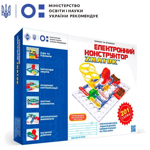 Электронный конструктор Znatok 201 схема (70831)