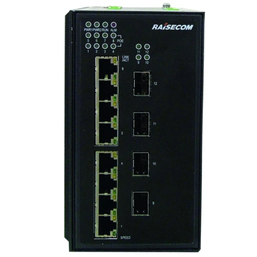 Сетевой коммутатор Raisecom Gazelle S1512i-4GF-8GE-PWR-DC