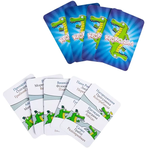 Игра детская настольная Крокодил. Cards (1607C_UA): Вид для веселой компании