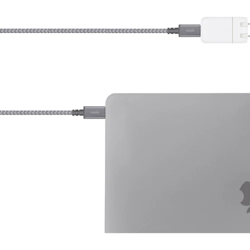 Кабель Moshi Cable USB-C to USB-C Integra 2m Titanium Grey (99MO084212) фото 3