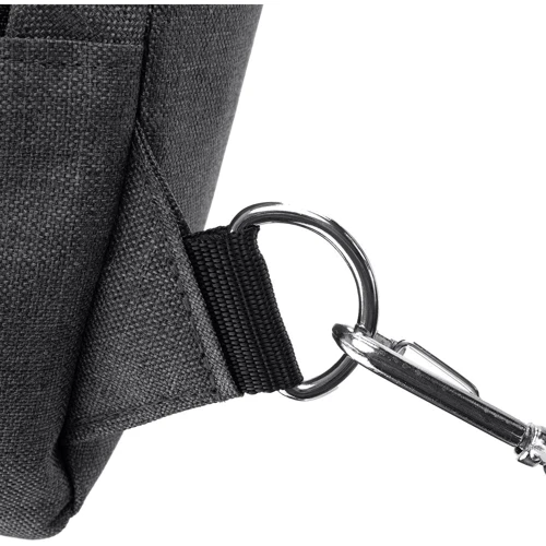 Мужская сумка-слинг DNK Leather темно-серая (DNK-JOKER№4-BAG-10): Застежка Молния