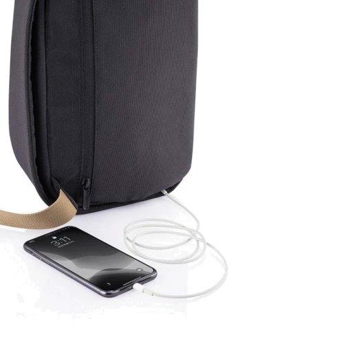 Чоловіча сумка-слінг антизлодій XD Design Bobby Sling чорна (P705.781): Стиль Повседневный (Casual)