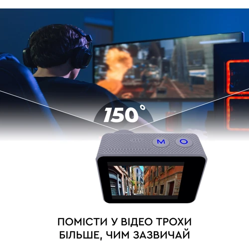 Экшн камера Набор для Стримера 15 в 1 AIRON ProCam 7 Touch с аксессуарами: Печать даты и времени на видео есть