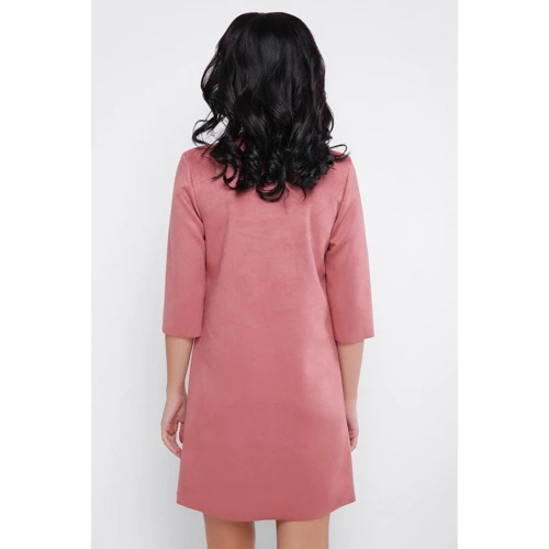 Платье FashionUp PL-1648C 46 розовое повседневное короткое мини: Состав Полиэстер, Хлопок