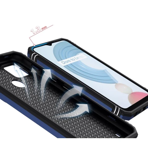 Аксессуар для смартфона BeCover Military Blue for Realme C21Y 2021 / C21Y 2022 / C25Y (708833): Материал TPU (термополиуретан) и пластик